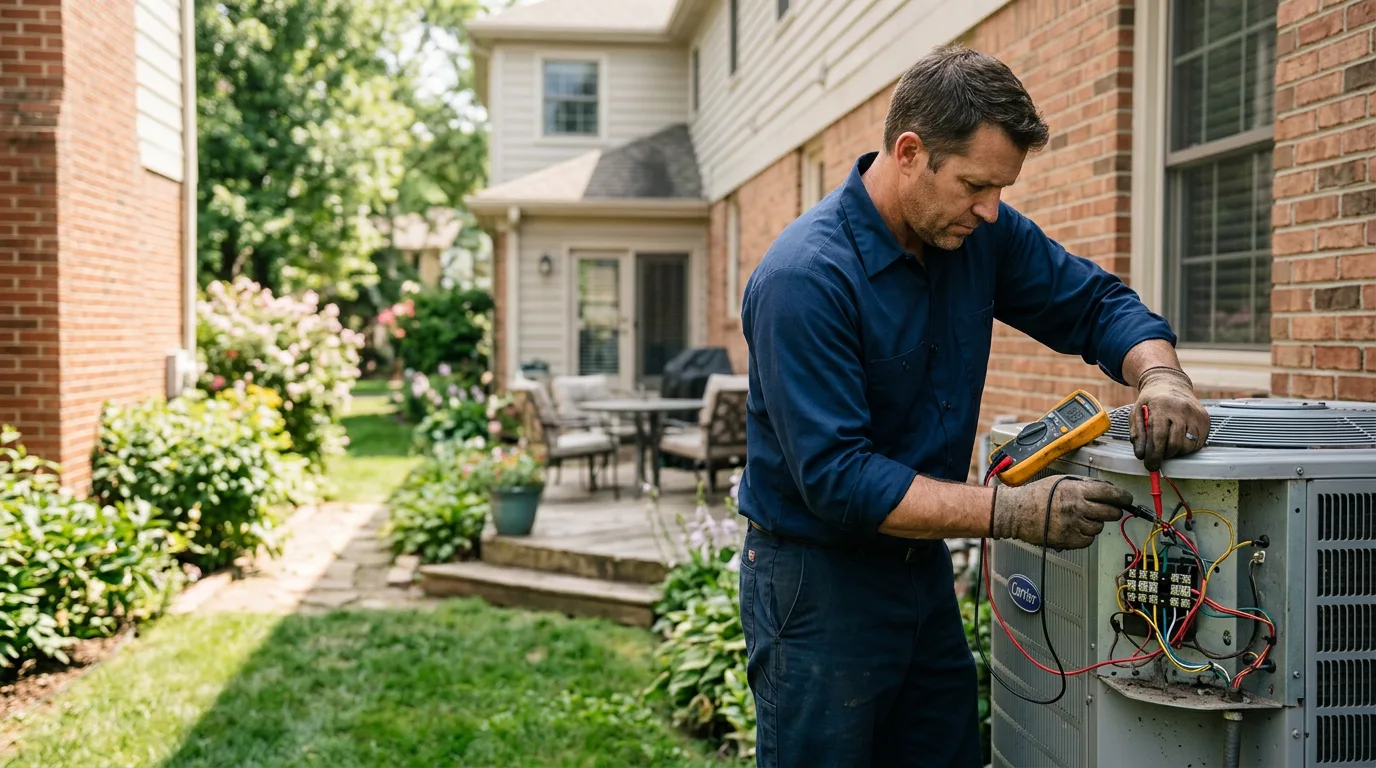 HVAC technician working near Salem, AR